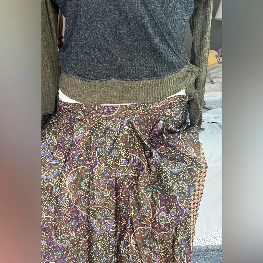 Vintage Bundle Skirts Country Suburbans Size 10 U.S.A. Purple paisley/Brown Chek